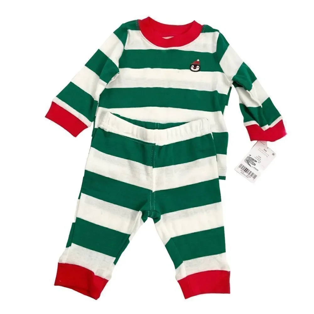 NWT Bundle of 2 Holiday 2-Piece Bodysuit Skirtall Set and Pajama Set in Size 3M